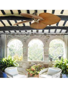 Ventilador de Techo oro viejo Cuba 33352B | LeonLeds 2