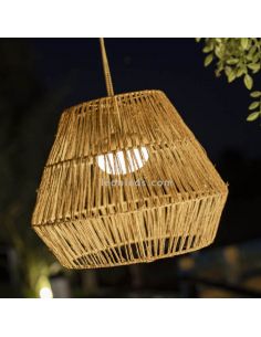 Lámpara exterior recargable natural Sisine New Garden | LeonLeds Iluminación 2