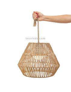 Lámpara exterior recargable natural Sisine New Garden | LeonLeds Iluminación
