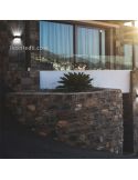 Aplique LED cuadrado de exterior moderno Molina | lámpara de muro exterior | LeónLeds Iluminación