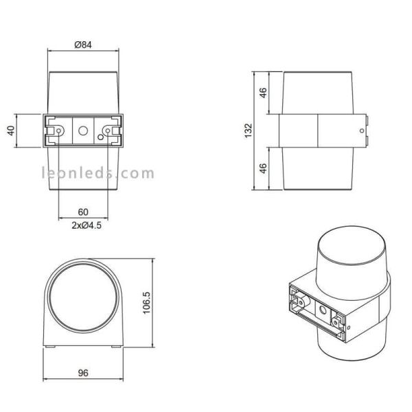 Applique murale extérieure LED...