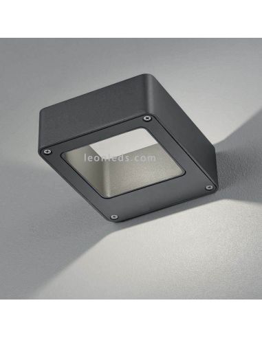 Arandela LED bidirecional para exterior Reno | LeónIluminação Leds | candeeiro de parede antracite para fachada