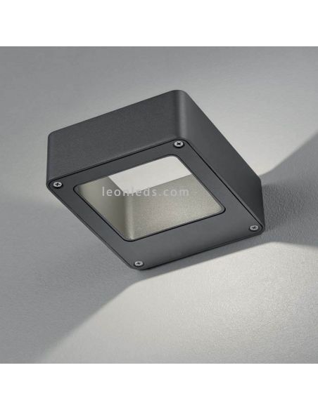 Aplique de exterior bidireccional LED Reno | LeónLeds Iluminación | lámpara de pared antracita para fachada