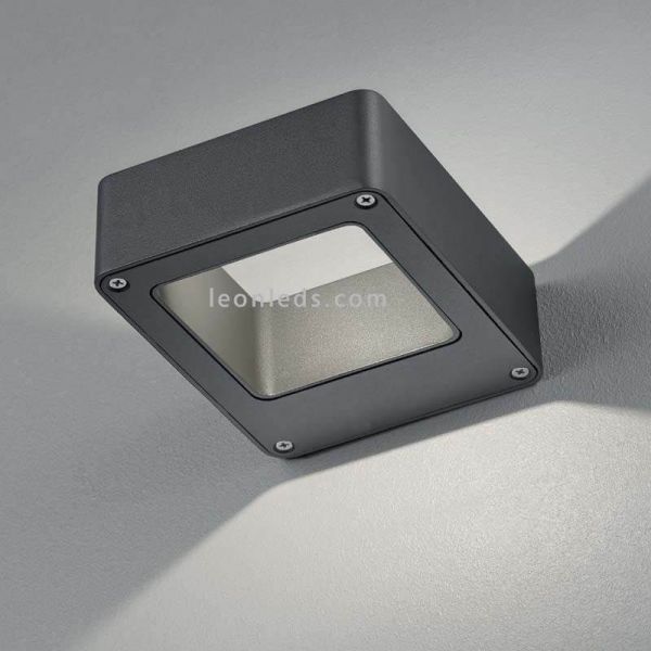 Arandela LED bidirecional para exterior Reno | LeónIluminação Leds | candeeiro de parede antracite para fachada