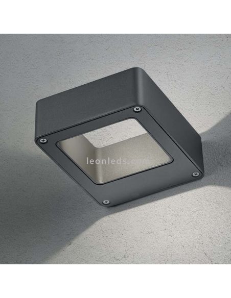 Aplique de exterior bidireccional LED Reno | LeónLeds Iluminación | lámpara de pared antracita para muro