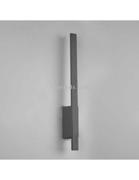 Aplique exterior de diseño LED Tawa |lámpara de pared plana alargada | LeónLeds Iluminación