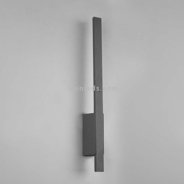 Aplique exterior de diseño LED Tawa |lámpara de pared plana alargada | LeónLeds Iluminación