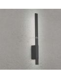 Aplique exterior de diseño LED Tawa |lámpara de pared plana alargada | LeónLeds Iluminación