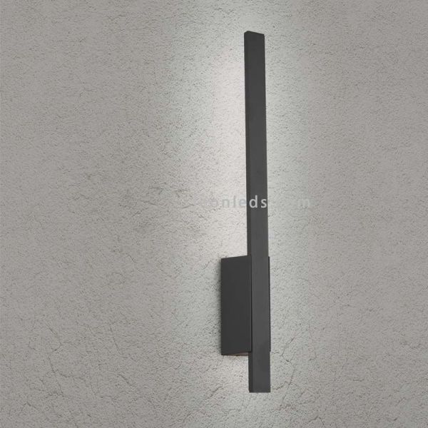Aplique exterior de diseño LED Tawa |lámpara de pared plana alargada | LeónLeds Iluminación