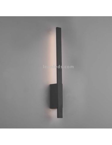 Aplique exterior de diseño LED Tawa |lámpara de pared plana alargada | LeónLeds Iluminación
