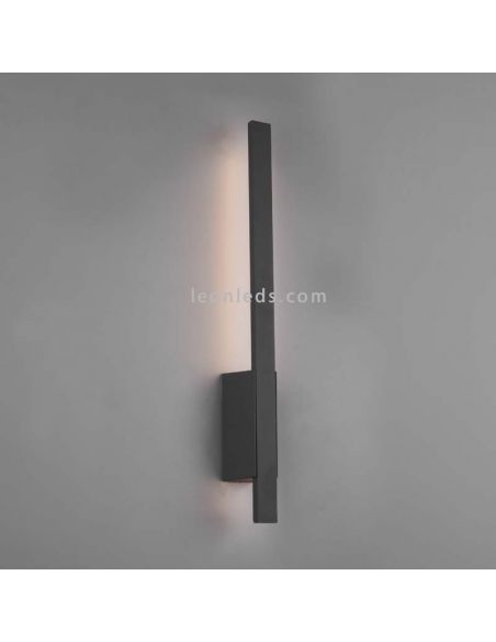 Aplique exterior de diseño LED Tawa |lámpara de pared plana alargada | LeónLeds Iluminación