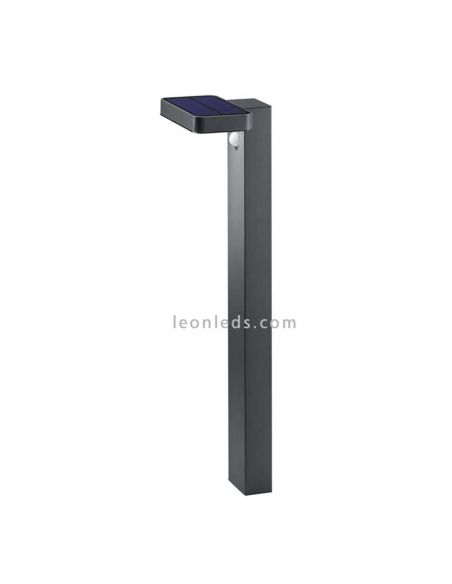 Baliza LED solar con sensor de movimiento para exterior Posadas | lámpara de jardin gris pizarra| LeónLeds Iluminación