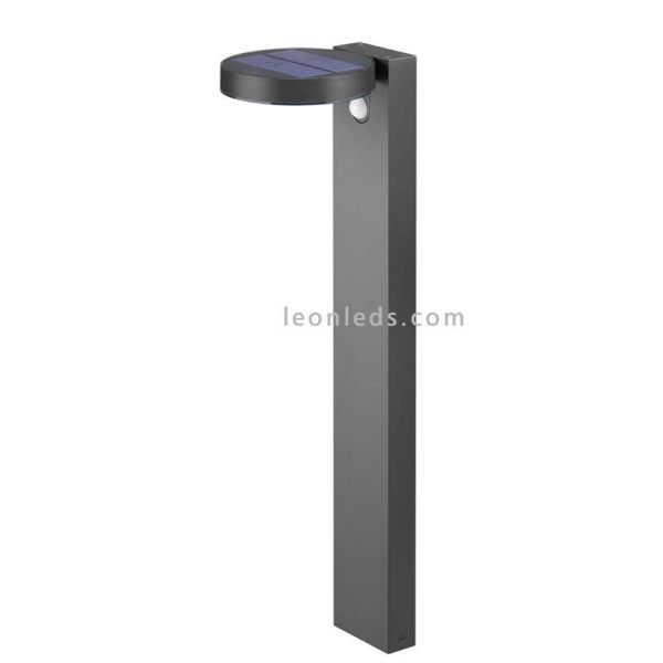 Baliza LED solar con sensor de movimiento para exterior Posadas | lámpara de jardin con luz cálida| LeónLeds Iluminación