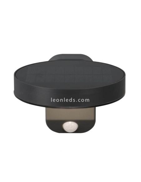 Aplique LED solar con sensor de movimiento para exterior Posadas | aplique gris pizarra| LeónLeds Iluminación