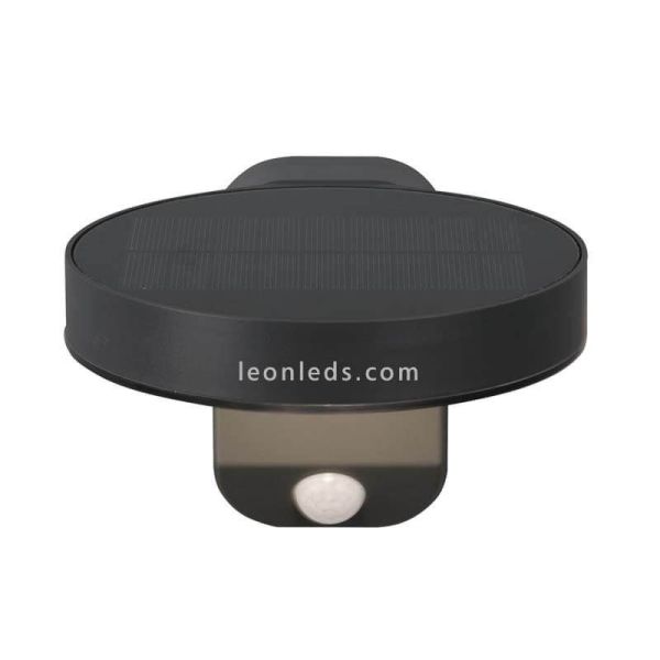 Aplique LED solar con sensor de movimiento para exterior Posadas | aplique gris pizarra| LeónLeds Iluminación