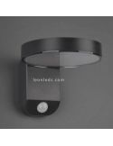 Arandela solar LED para exterior com sensor de movimento Posadas | luminária de sol | Leon Iluminação LED