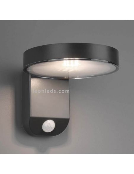 Arandela solar LED para exterior com sensor de movimento Posadas | luz de parede automática | Leon Iluminação LED