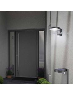 Aplique LED solar con sensor de movimiento para exterior Posadas | aplique solar | LeónLeds Iluminación 2