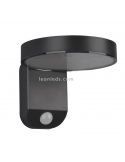 Arandela solar LED para exterior com sensor de movimento Posadas | aplique cinza antracite | Leon Iluminação LED