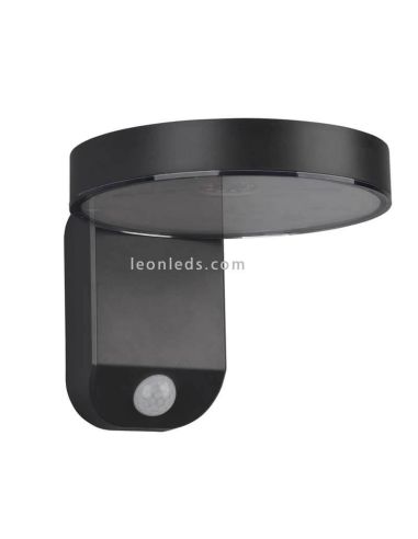 Arandela solar LED para exterior com sensor de movimento Posadas | aplique cinza antracite | Leon Iluminação LED
