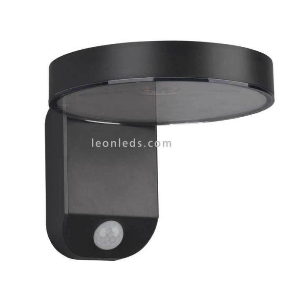 Aplique LED solar con sensor de movimiento para exterior Posadas | aplique gris antracita| LeónLeds Iluminación