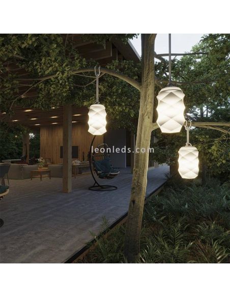 Lámpara portátil multicolor Bita recargable exterior New Garden | LeonLeds Iluminación