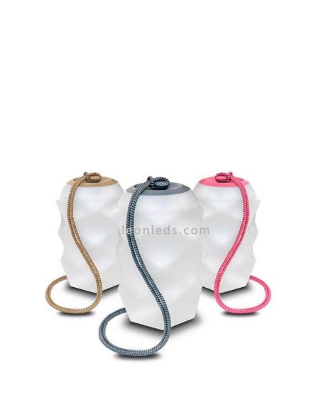 Lámpara portátil multicolor Bita recargable New Garden | LeonLeds Iluminación