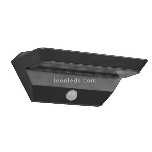 Applique solaire d'extérieur à LED avec capteur Mendoza | applique murale avec bouton | Éclairage LeonLeds