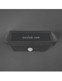 Aplique solar LED para exterior con sensor Mendoza | aplique cuadrado | LeónLeds Iluminación