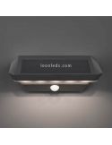 Aplique solar LED para exterior con sensor Mendoza | aplique con sensor de movimiento automático | LeónLeds Iluminación