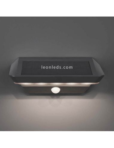 Aplique solar LED para exterior con sensor Mendoza | aplique con sensor de movimiento automático | LeónLeds Iluminación