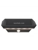 Aplique solar LED para exterior con sensor Mendoza | aplique recargable | LeónLeds Iluminación