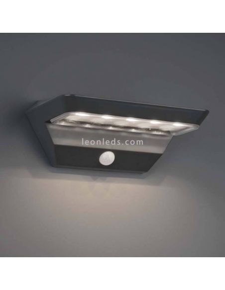 Arandela solar LED para exterior com sensor Mendoza | aplicar energia solar| Leon Iluminação LED