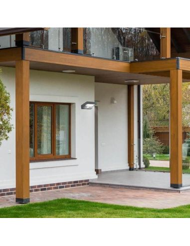 Aplique LED solar moderno con sensor...