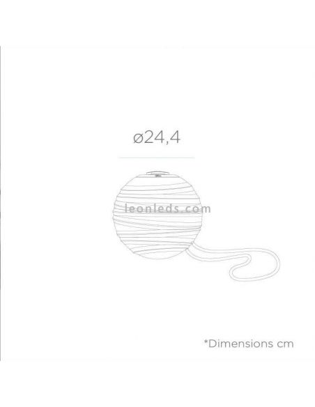 Dimensões da Lâmpada LED Recarregável RGB Sora Portátil Novo Jardim | Leon Iluminação LED