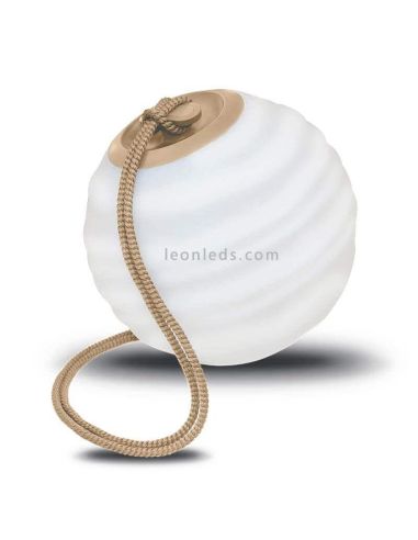 Lámpara LED portátil RGB Sora recargable beige New Garden | LeonLeds Iluminación