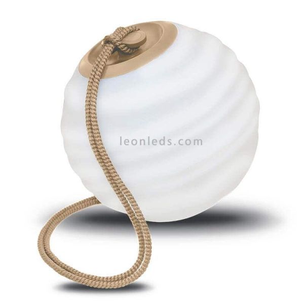 Lámpara LED portátil RGB Sora recargable beige New Garden | LeonLeds Iluminación