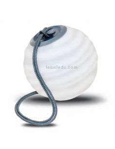 Lámpara LED portátil RGB Sora recargable gris New Garden | LeonLeds Iluminación