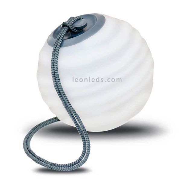 Lámpara LED portátil RGB Sora recargable gris New Garden | LeonLeds Iluminación