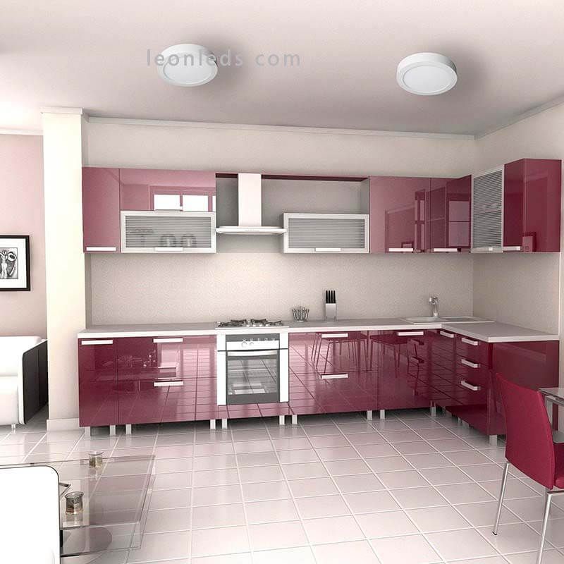 Plafón para baño LED redondo IP44 18W Outdoor de Sulion | LeonLeds.com