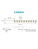Pack de 6 Guirnaldas de luces para exterior madera y PVC medidasCarina New Garden | LeonLeds Iluminación