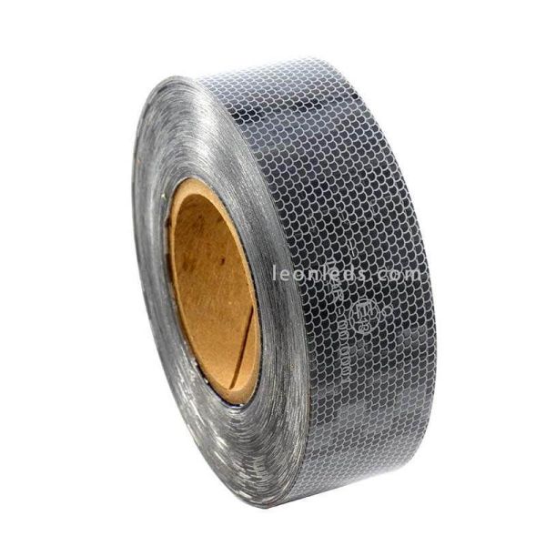 Ruban adhésif réfléchissant homologué blanc 50 mètres 50,8 mm V23 | leonleds