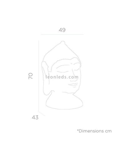 Candeeiro decorativo Goa zen com cabo de 40 cm | LeonLeds Iluminação