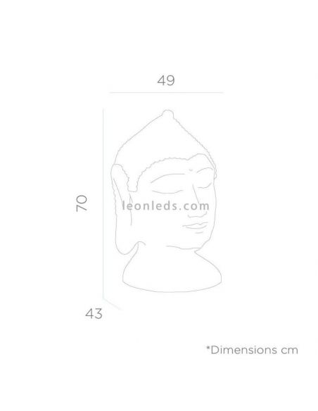 Lámpara decorativa zen Goa  con cable de 40 cm | LeonLeds Iluminación