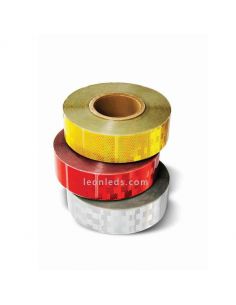 Fita adesiva reflexiva flexível aprovada branca 50 metros 50,8 mm V23 Vignal | leonleds 2