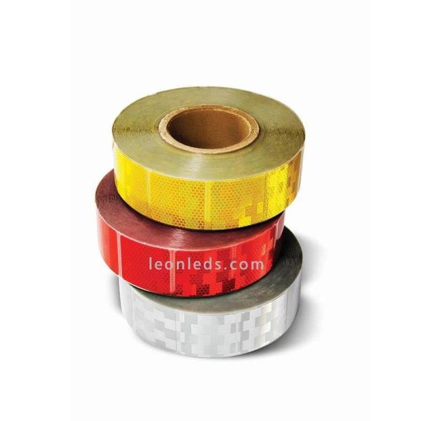 Ruban adhésif souple réfléchissant homologué blanc 50 Mètres 50.8mm V23 Vignal | leonleds