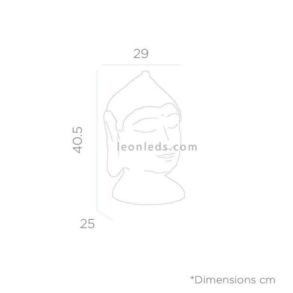 Lámpara decorativa zen Goa recargable de 40 cm | LeonLeds Iluminación