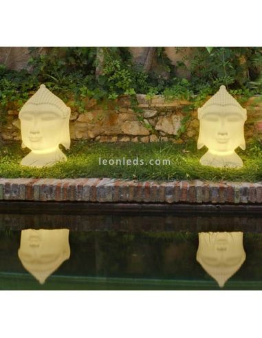Lámpara decorativa zen recargable Goa exterior 40 o 70 cm | LeonLeds Iluminación