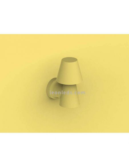 Aplique de pared exterior blanco 1 bombilla E27 Lola 35 New Garden | LeonLeds Iluminación