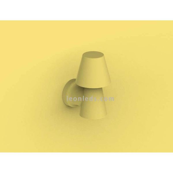 Applique murale d'extérieur blanche 1 ampoule E27 Lola 35 New Garden | Éclairage LeonLeds